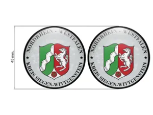 TUV Aufkleber Kreis Siegen-Wittgenstein Nummernschild plakette